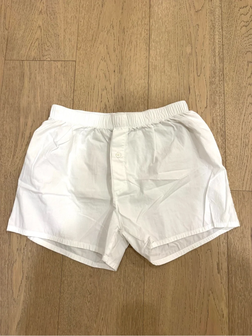 Hanro Fancy Woven White Cotton Boxer Shorts